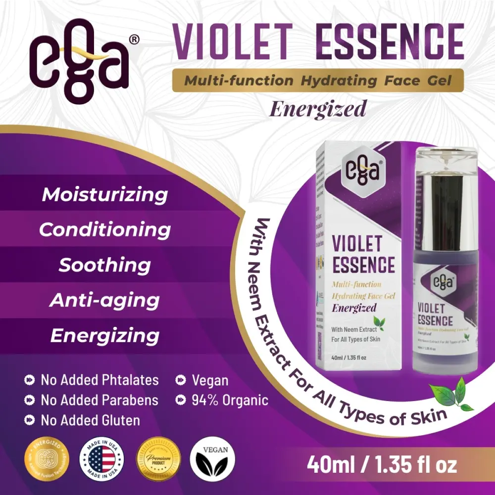VIOLET ESSENCE- Energized Face Gel (40ml)