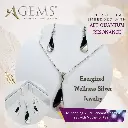 i-DROP - 925 Silver Pendant Earring Set