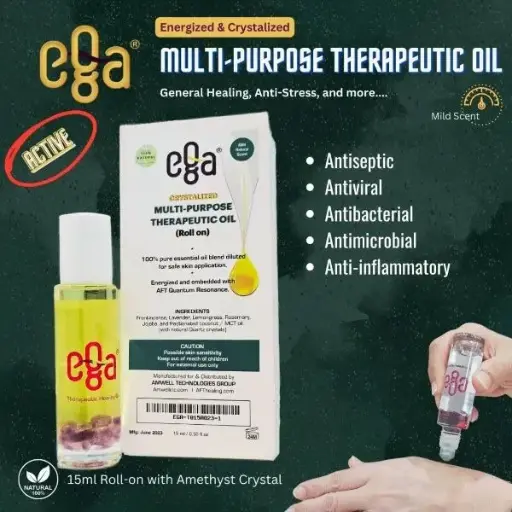 Ega Crystalized Therapeutic Oil: ACTIVE (15ml-Roll On)