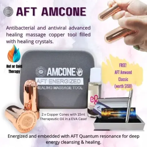 [AFAC24-5155-3C] AMCONE: QUANTUM HEALING COPPER MASSAGE TOOL WITH FREE AMWAND CLASSIC